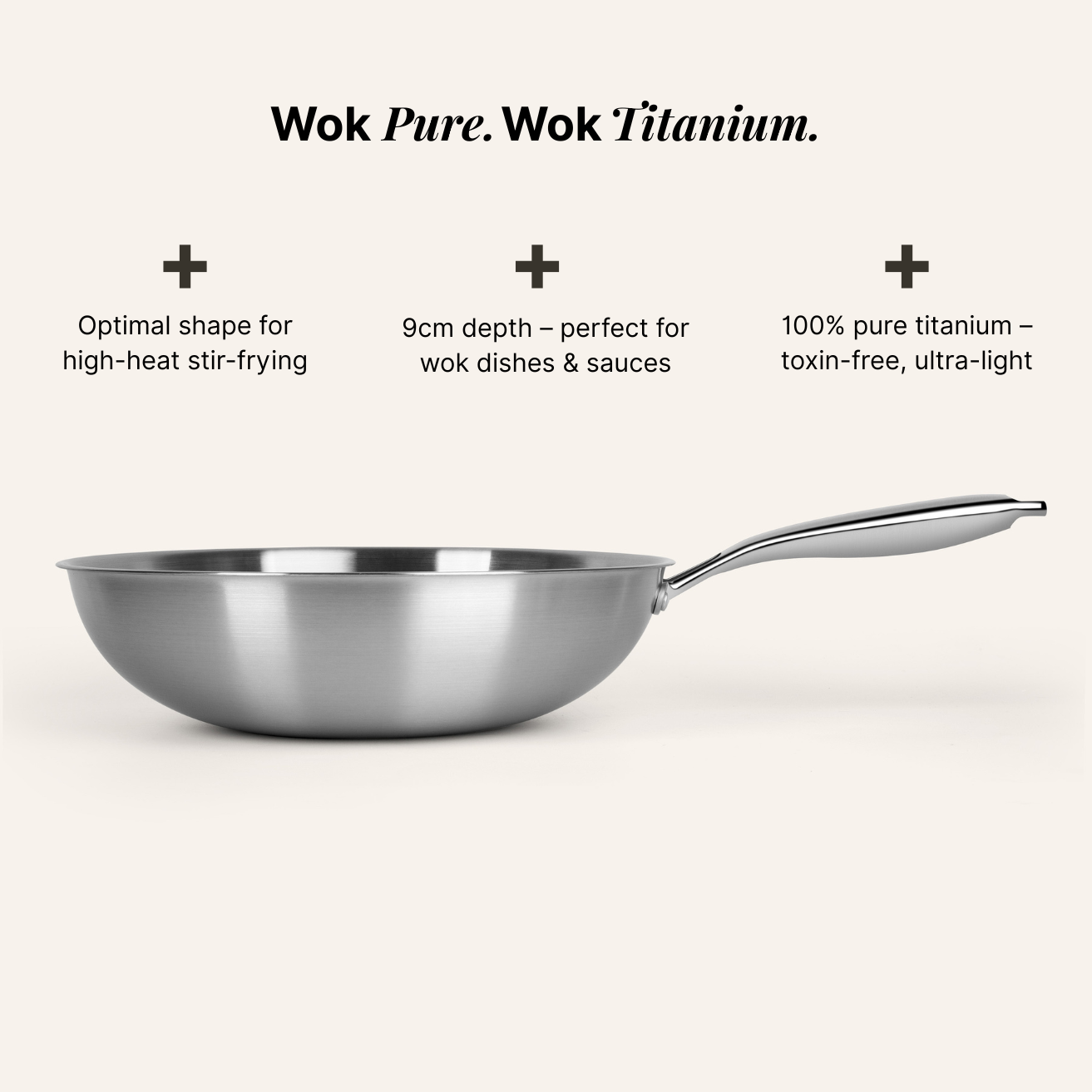 Pure Titanium Hammered Cookware Set Pro