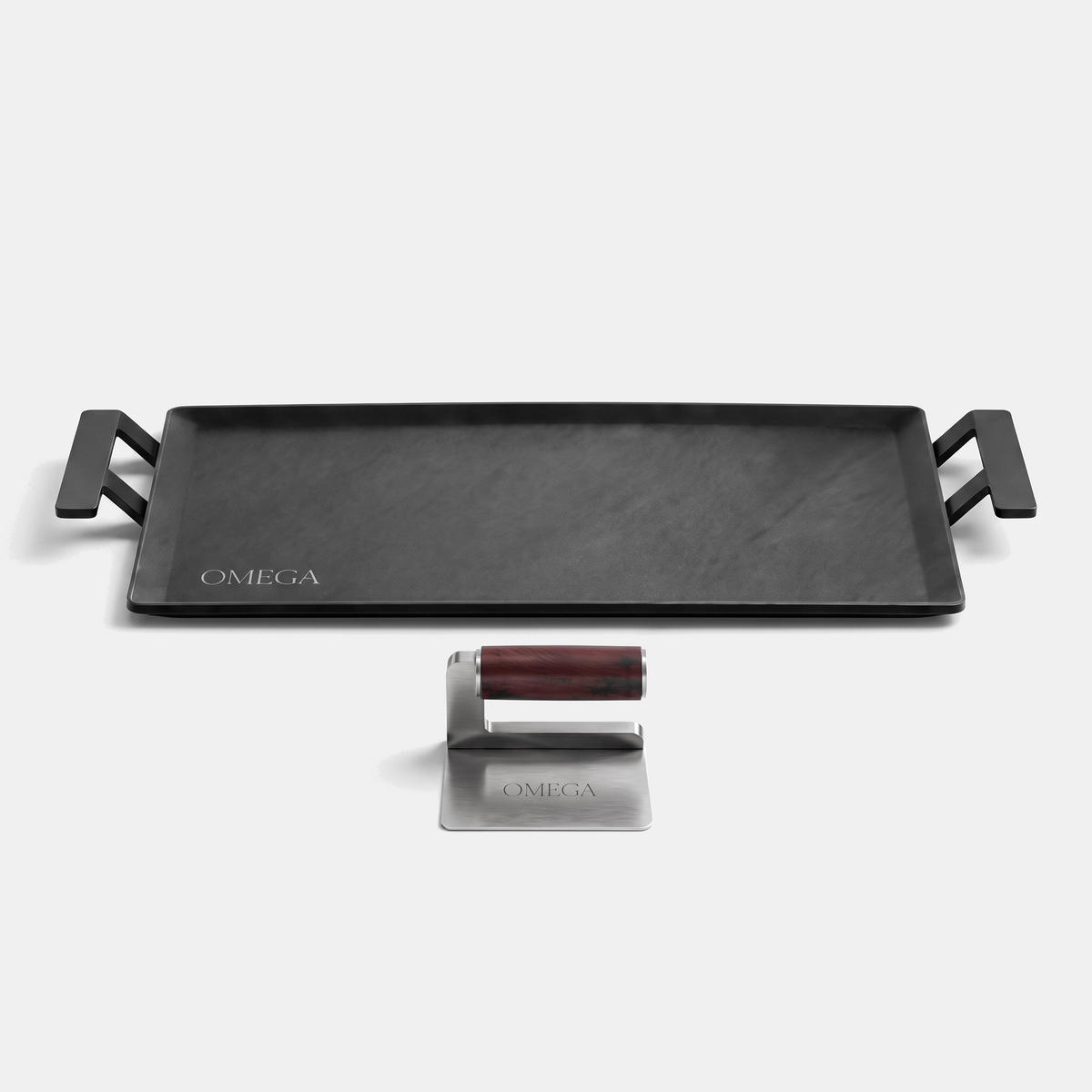 What's included - carbon steel griddle and grill press