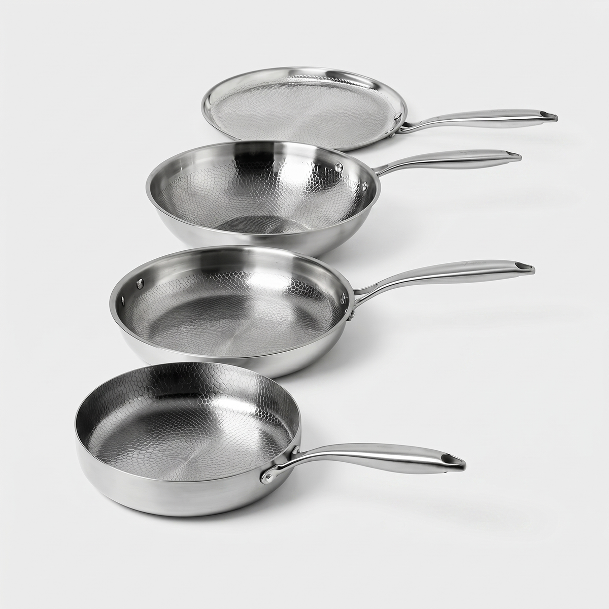 Pure Titanium Hammered Master Set