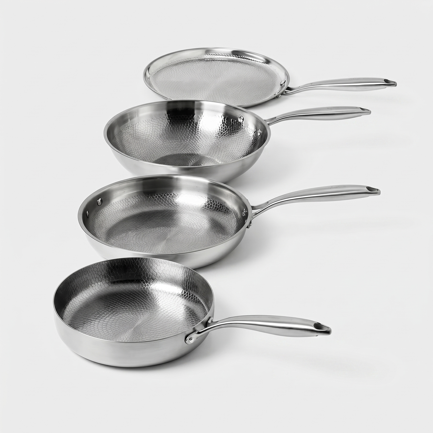 Pure Titanium Hammered Master Set