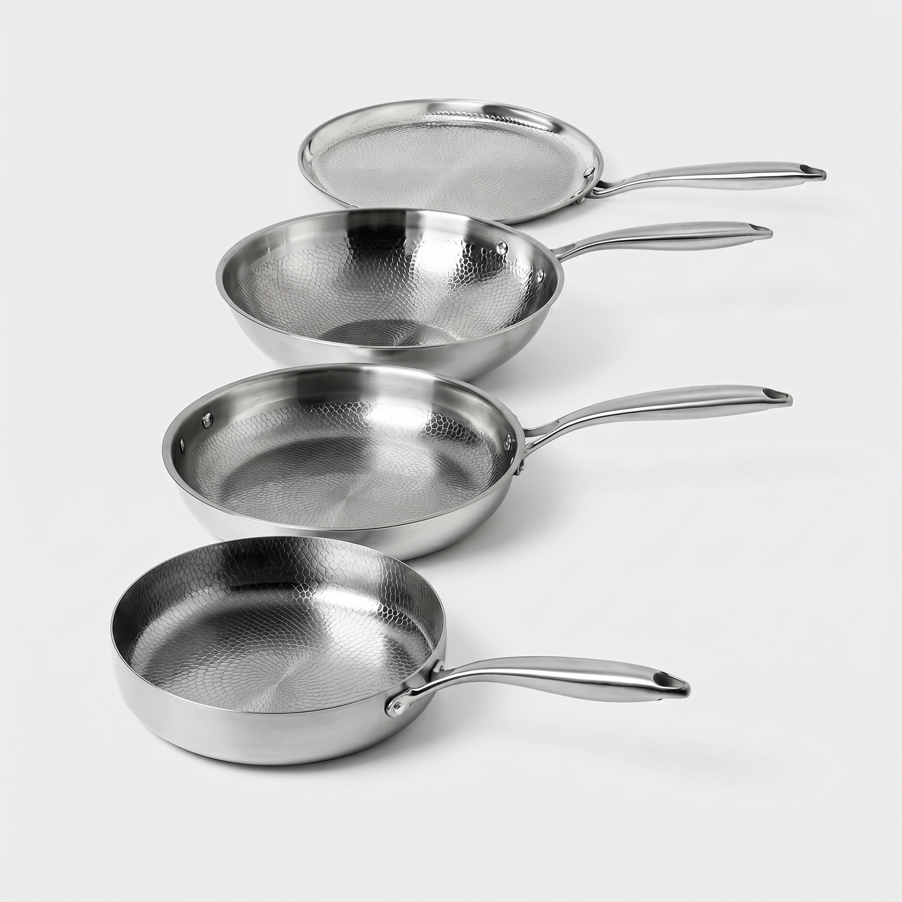 Pure Titanium Hammered Master Set