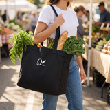 OMEGA Market Bag filled with fresh produce at the farmers market