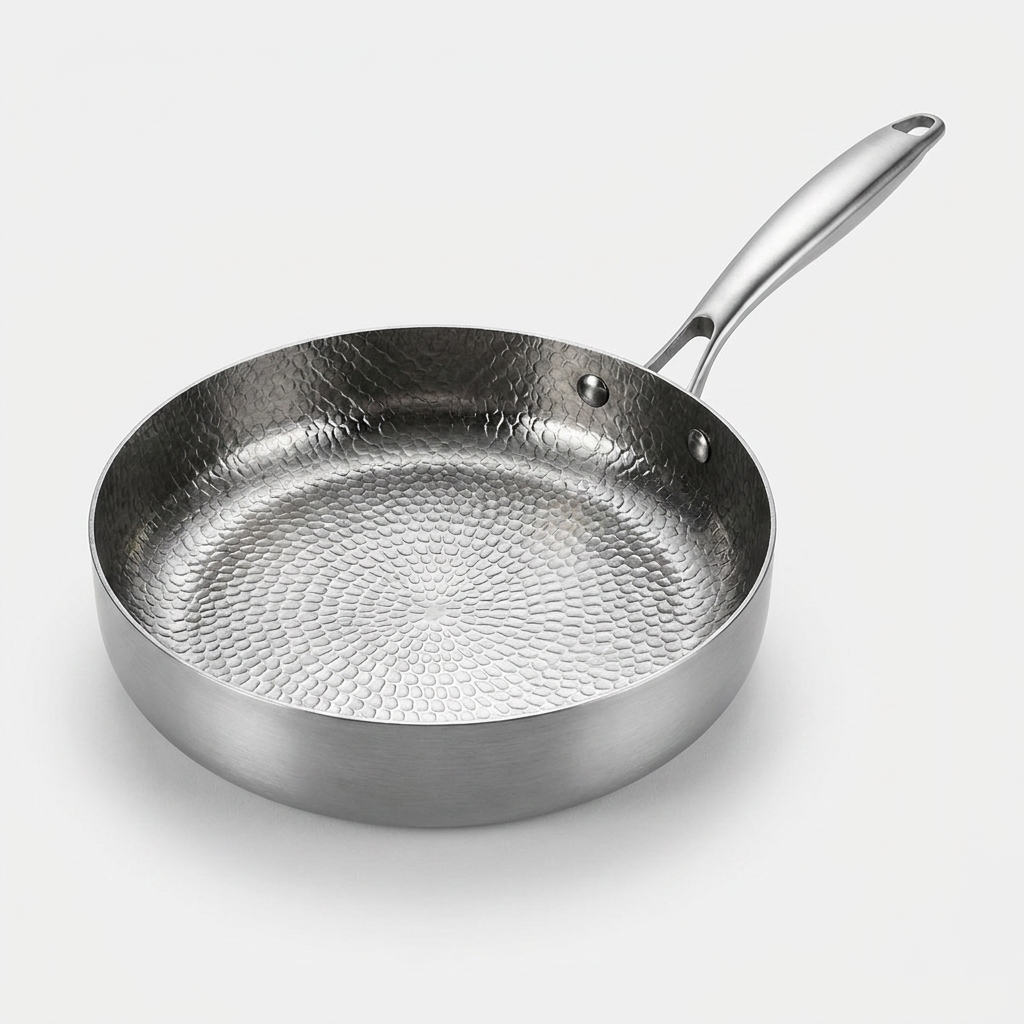 Pure Titanium Hammered Deep Pan