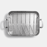 Titanium Roasting Pan with rack - top view