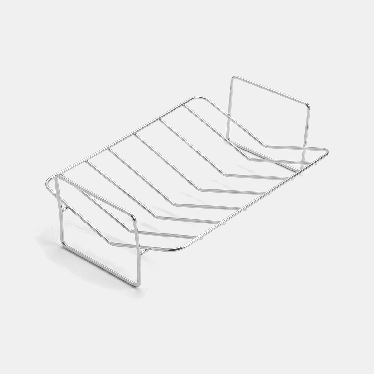 Included stainless steel V-roasting rack