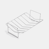 Included stainless steel V-roasting rack
