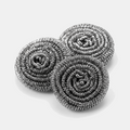 Stainless Steel Pan Scrubbers - set of 3