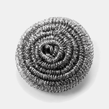 Stainless steel spiral pan scrubber