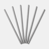 Set of 6 Pure Titanium Straws