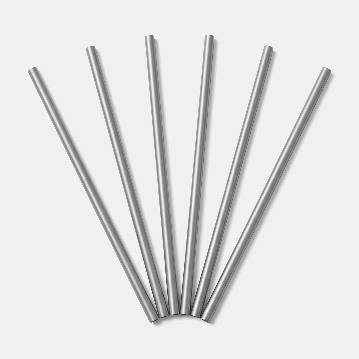 Set of 6 Pure Titanium Straws