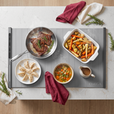 Holiday spread on the OMEGA Food Warming Mat, top view