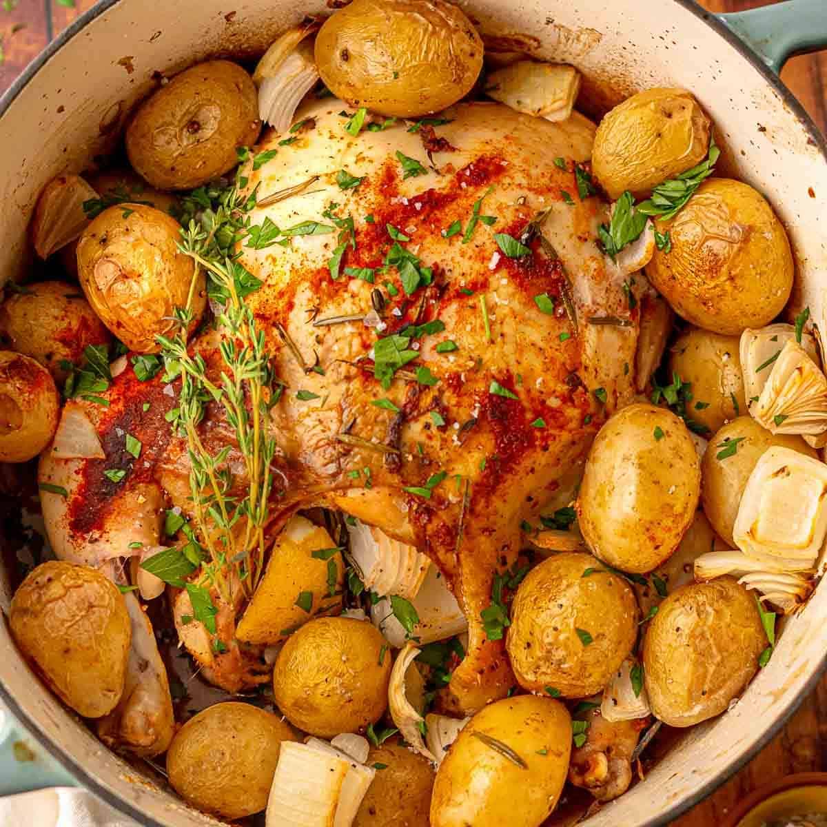 Roasted Chicken with Potatoes